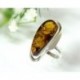 Bernsteinschmuck - Bernstein-Ring 17 mm SILBER 925  (HD58)