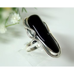 Bernsteinschmuck - Bernstein-Ring 18 mm SILBER 925  (HD46)