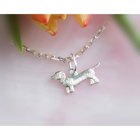 Hund Anhänger Silber 925  ST47