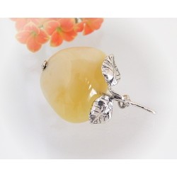 Bernsteinschmuck  Bernstein Brosche Silber 925  CY02