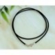 Lederband schwarz 40cm / 3mm KC28