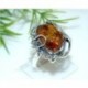 Bernsteinschmuck - Bernstein Ring  16,5 mm Silber-925  (HE21)