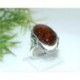 Bernsteinschmuck - Bernstein-Ring  19 mm Silber-925  (HE49)
