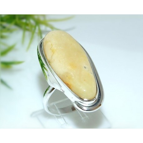 Bernsteinschmuck - Bernstein-Ring  21 mm Silber-925  (HE65)