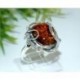 Bernsteinschmuck Bernstein Ring  20 mm Silber 925  HE86a