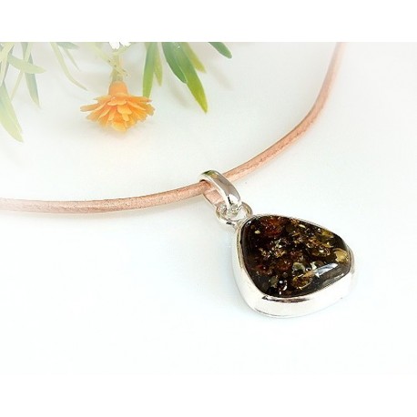 Bernsteinschmuck - Bernstein-Anhänger  Silber-925 AM44