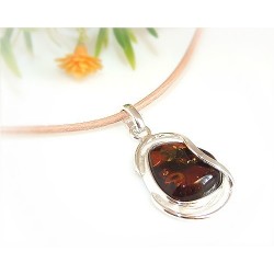 Bernsteinschmuck - Bernstein-Anhänger  Silber-925 AM46