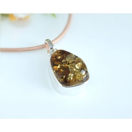 Bernsteinschmuck - Bernstein-Anhänger  Silber-925 AM69