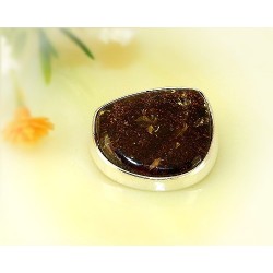 Bernsteinschmuck  Bernstein Brosche Silber 925  CY26A*