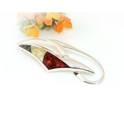 Bernsteinschmuck  Bernstein Brosche Silber 925  CY52