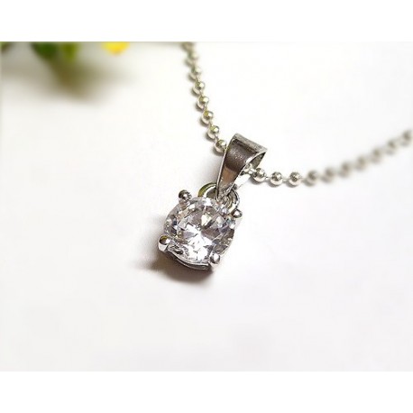 Anhänger Silber 925 Zirkonia weiß SP93