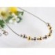 Silber Collier Kugel 42 cm Silber 925  Silberschmuck KC39