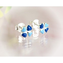 Kinder Ohrringe Silber 925 Blume AK41