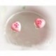 Kinder Ohrringe Silber 925 Herz rosa AK37