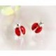 Kinder Ohrringe Silber 925 Marienkäfer AK40