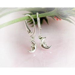 Mond  Ohrhänger Silber 925 AK53