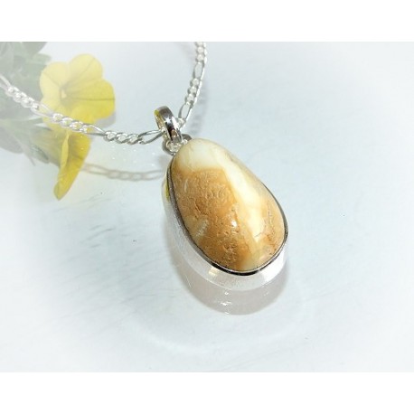 Bernsteinschmuck - Bernstein-Anhänger  Silber-925  (AM202)