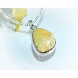 Bernsteinschmuck - Bernstein-Anhänger  Silber-925  (AM206)
