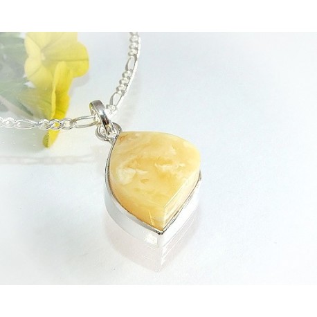 Bernsteinschmuck - Bernstein-Anhänger  Silber-925  (AM216)