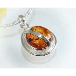 Bernsteinschmuck - Bernstein-Anhänger  Silber-925  (AM224)