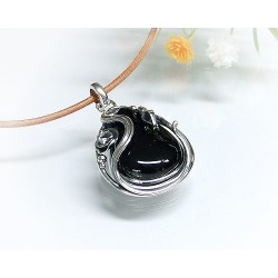 Bernsteinschmuck - Bernstein-Anhänger  Silber-925  (AM248)