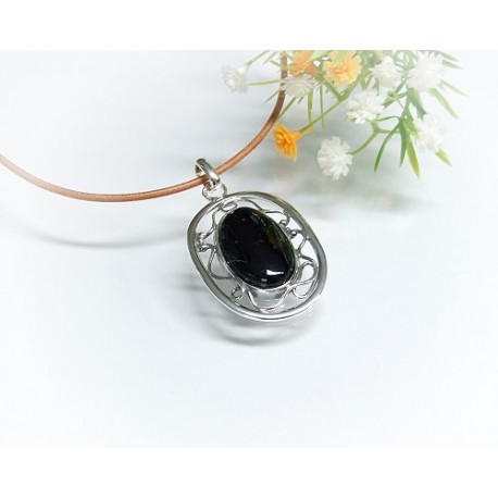 Bernsteinschmuck - Bernstein-Anhänger  Silber-925  (AM253)