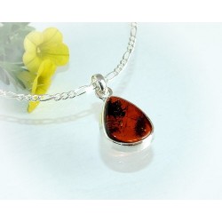 Bernsteinschmuck - Bernstein-Anhänger  Silber-925  (AM162)