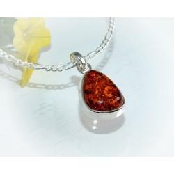 Bernsteinschmuck - Bernstein-Anhänger  Silber-925  (AM204)