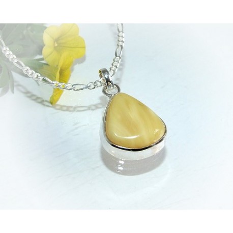 Bernsteinschmuck - Bernstein-Anhänger  Silber-925  (AM203)