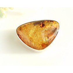 Bernsteinschmuck  Bernstein Brosche Silber 925  CY60A*