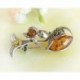 Bernsteinschmuck  Bernstein Brosche Silber 925  CY104A