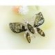 Bernsteinschmuck  Bernstein Brosche Silber 925  CY91