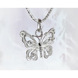 Schmetterling  Anhänger Silber 925 Silberschmuck SH30
