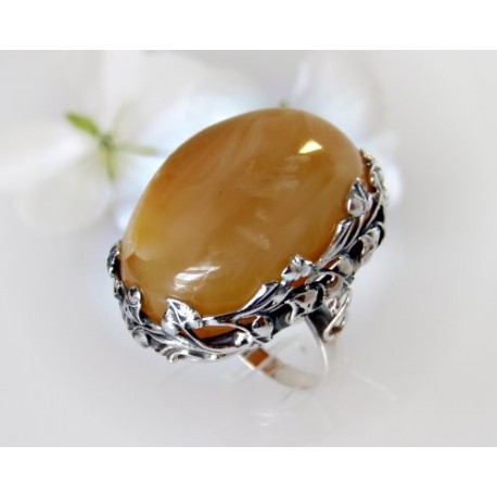 Bernstein Ring Silber 925 HF275