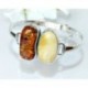 Bernsteinschmuck - Bernstein-Armreif 17 cm Silber-925  (CW120)