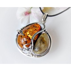 Bernsteinschmuck - Anhänger   Silber-925 AM347