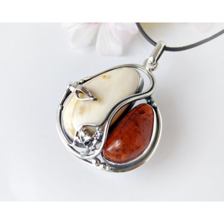 Bernsteinschmuck - Anhänger   Silber-925  AM343