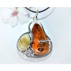 Bernsteinschmuck - Anhänger   Silber-925  AM348