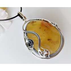 Bernsteinschmuck - Anhänger   Silber-925 AM345