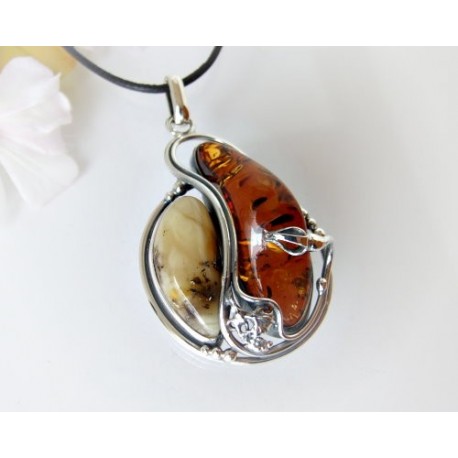 Bernsteinschmuck - Anhänger   Silber-925 AM346