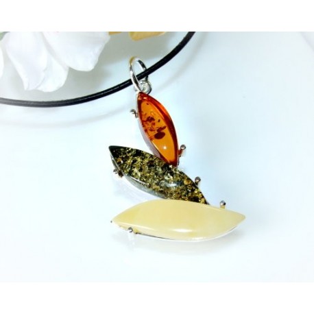 Bernsteinschmuck - Anhänger   Silber-925 AM365