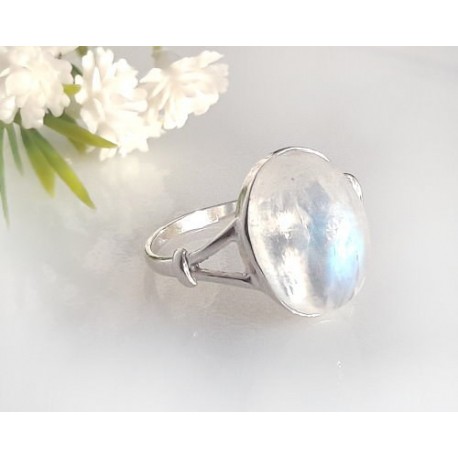 Mondsteinschmuck - Mondsteinring  Silber-925 UNIKAT (MT84)