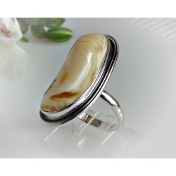 Bernstein Ring 21 mm Silber 925 BR144a