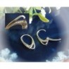 Schmuck-Zubehör-1 Paar Brisur mit Klappscharnier Silber 925 SBB01