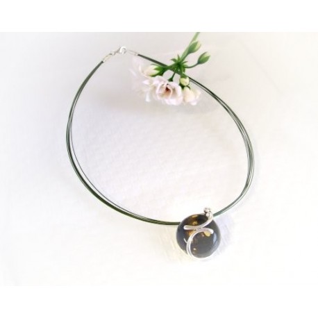 Bernsteinschmuck Bernstein Collier 45 cm Silber 925  DC89a