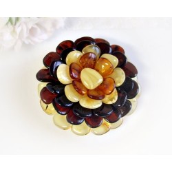 Bernsteinschmuck  Bernstein Brosche Anhänger CY105