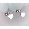 Ohrringe Herz Silber Ohrstecker Herz Sterlingsilber 925 SX36