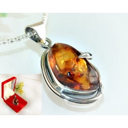 Bernsteinschmuck - Anhänger   Silber-925 AM383