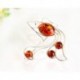 Bernsteinschmuck  Bernstein Brosche Silber 925 CY122