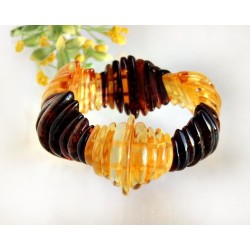 Bernstein-Armband mit Gummizug 18 cm CW129